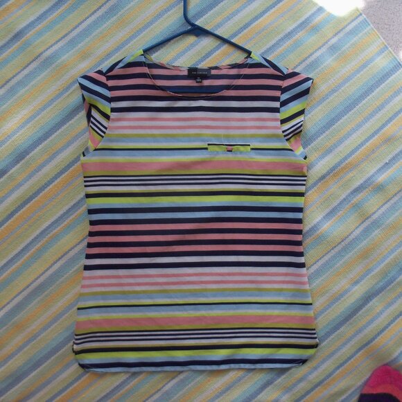 🛍️ BUNDLE ONLY -The Limited Multicolor Striped Top XS Great Condition! - Picture 2 of 9